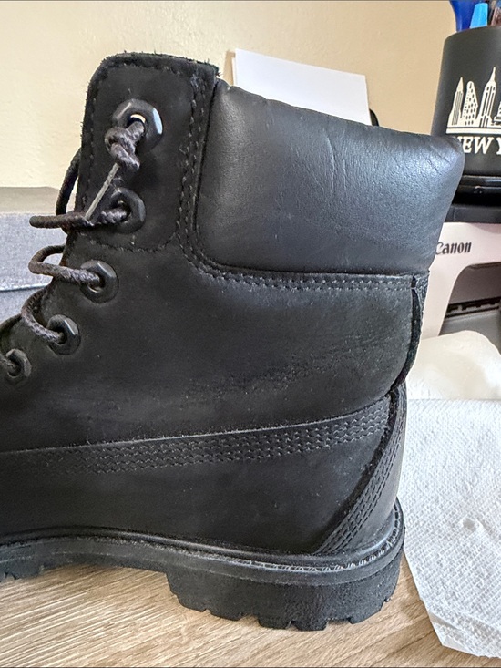 Timberland Men\'s Black Nubuck Lace-Up Work Boots main image 12